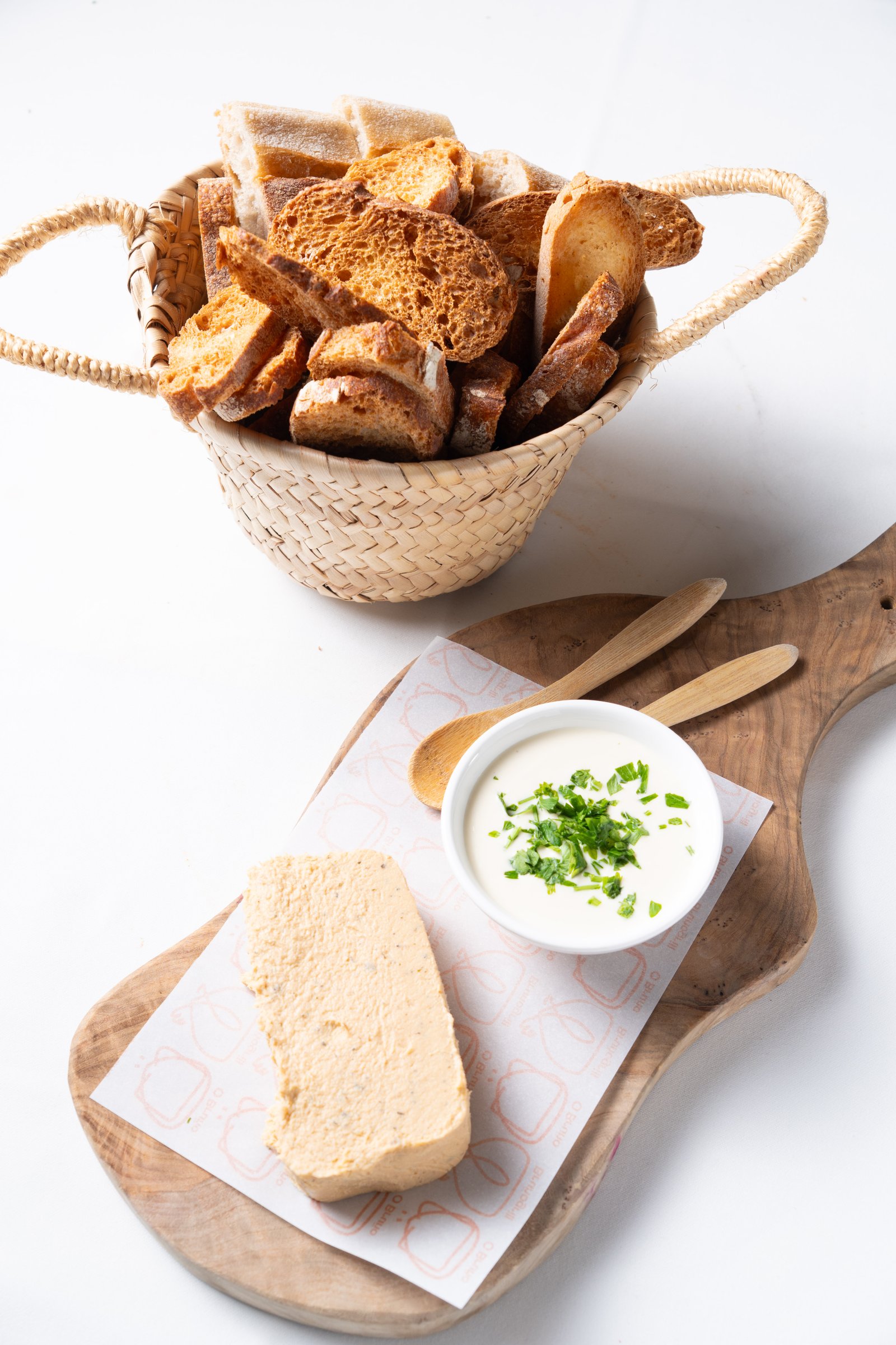 Paté de rape y minitostas – detalle 2