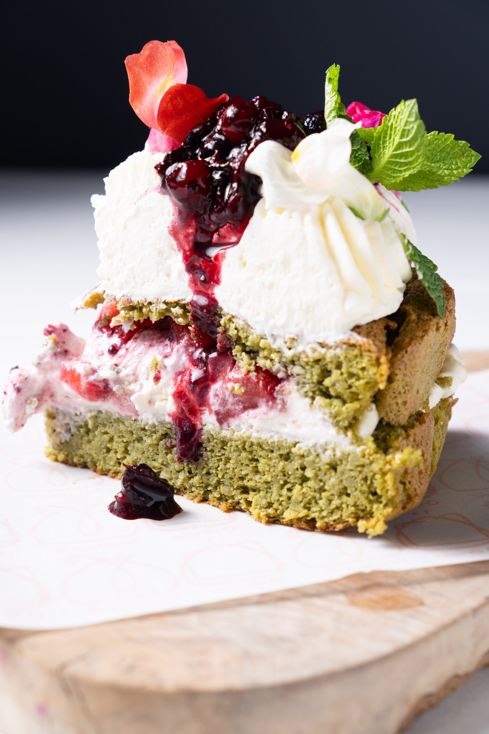 Tarta de pistacho – vista principal