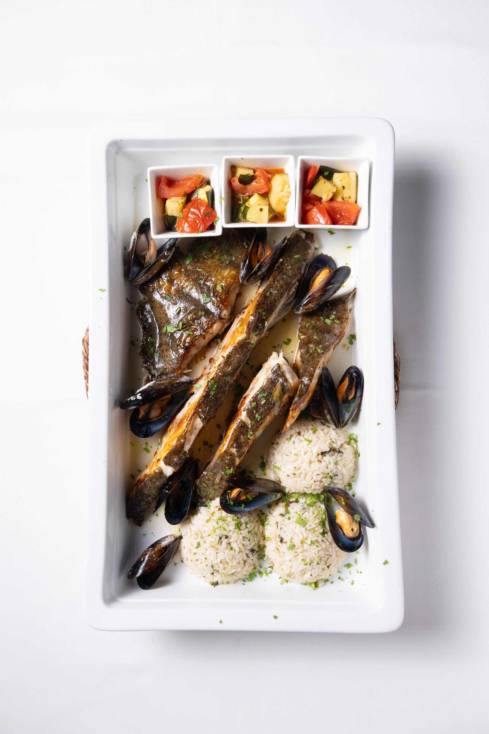 Rodaballo de la ría asado – detalle