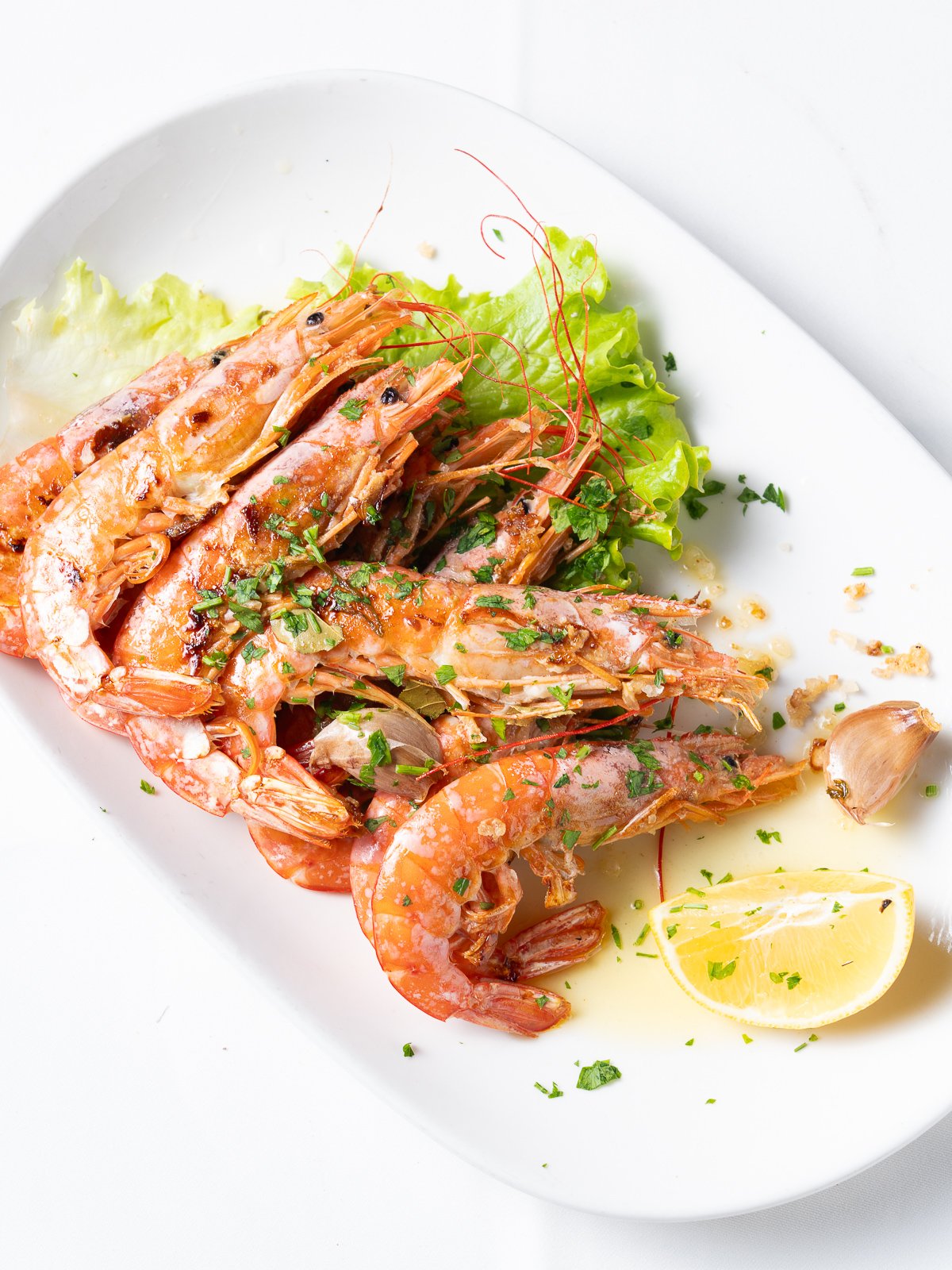 Mariscos: navajas a la plancha